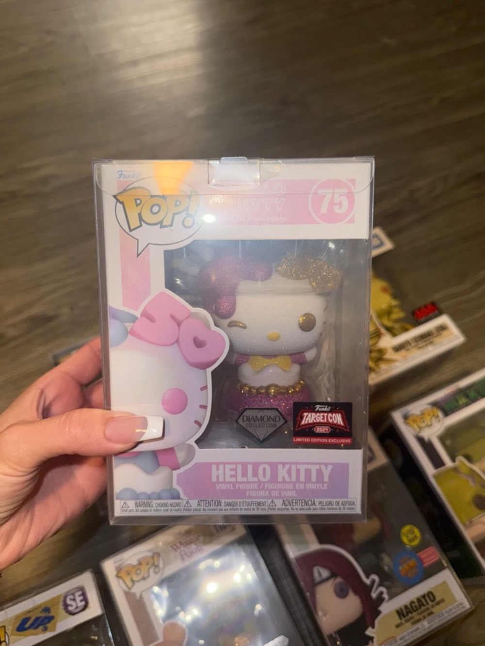 F1 Funko Pop Vinyl Figure Diamond Target Con Exclusive Sanrio Hello Kitty 75